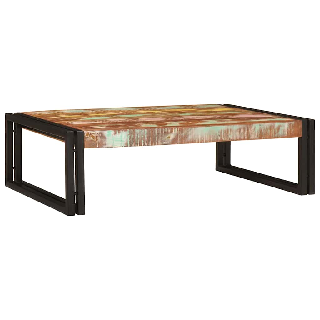 vidaXL Bathroom Shelf Multicolour 80 x 50 x 23 cm Solid Reclaimed Wood 3