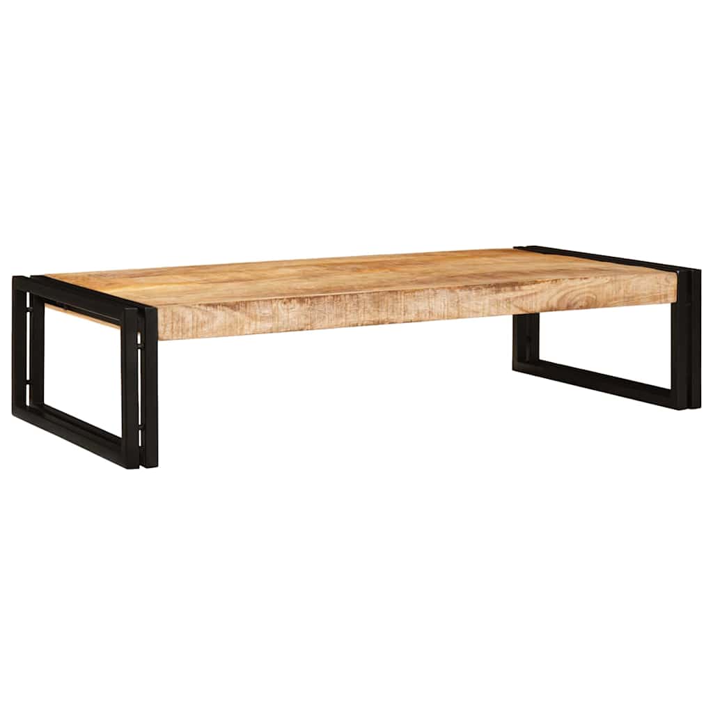 vidaXL Bathroom Shelf Brown 100 x 50 x 23 cm Soild Rough Mango Wood 1