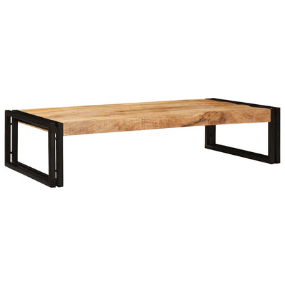 vidaXL Bathroom Shelf Brown 100 x 50 x 23 cm Soild Rough Mango Wood 2