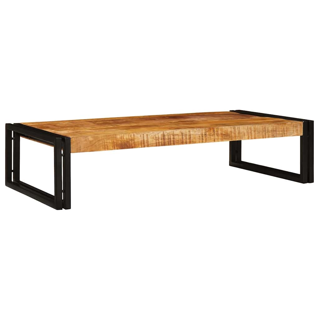 vidaXL Bathroom Shelf Brown 100 x 50 x 23 cm Soild Rough Mango Wood 3