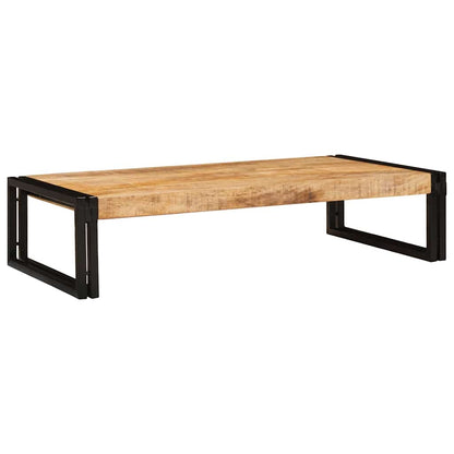 vidaXL Bathroom Shelf Brown 100 x 50 x 23 cm Soild Rough Mango Wood 6