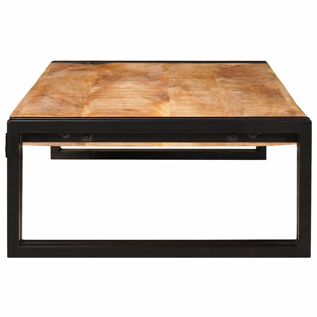 vidaXL Bathroom Shelf Brown 100 x 50 x 23 cm Soild Rough Mango Wood 5