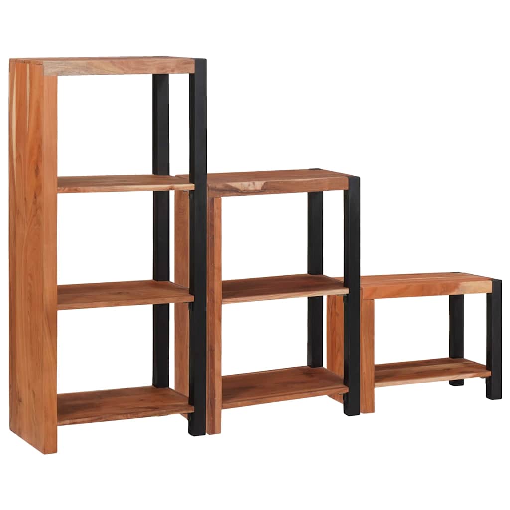 vidaXL Bookshelf Brown Solid Acacia Wood