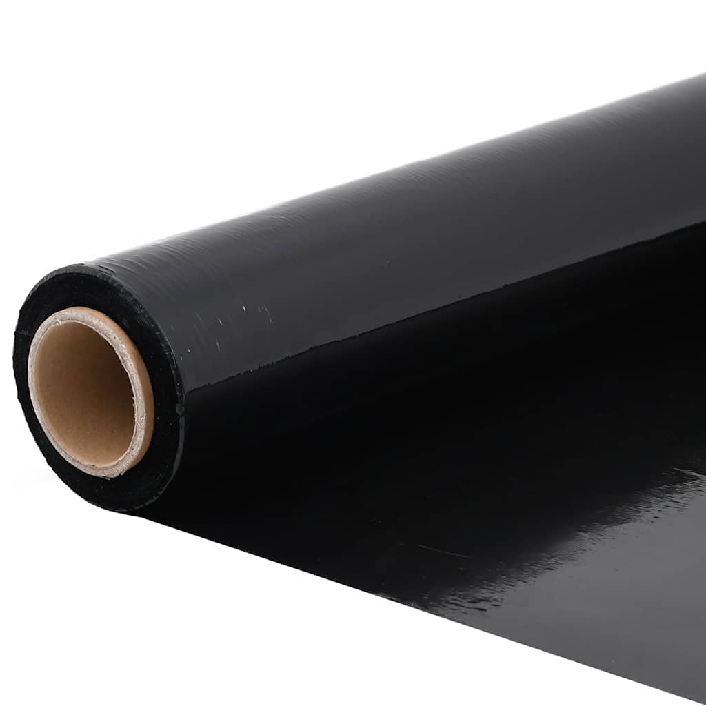 vidaXL Stretch Film 6 pcs Black 23 μm 50 cm x 150 m 5