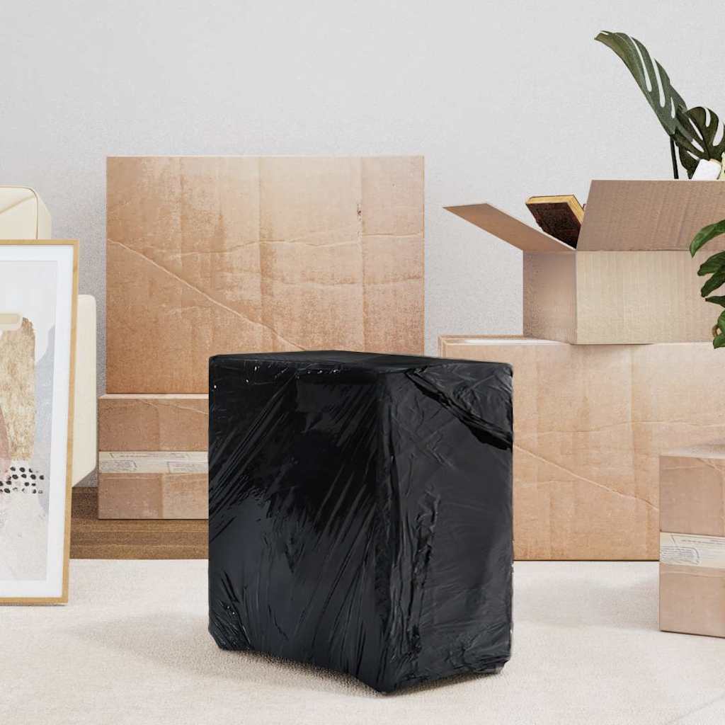 vidaXL Stretch Film 6 pcs Black 30 μm 50 cm x 150 m 3