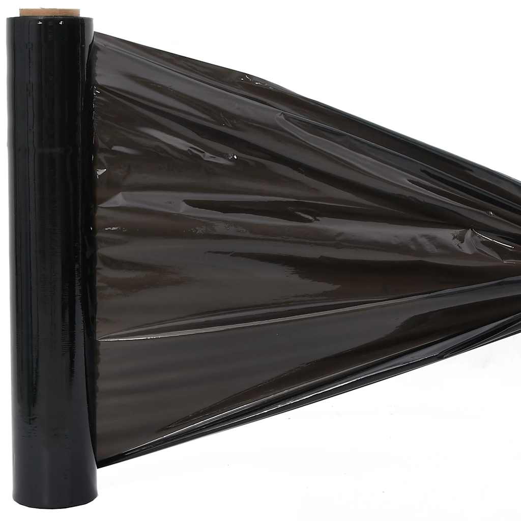 vidaXL Stretch Film 6 pcs Black 30 μm 50 cm x 150 m 6