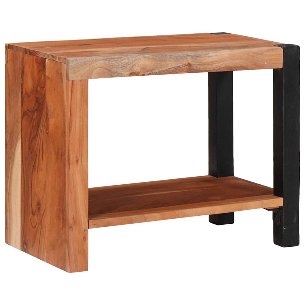 vidaXL Bookshelf Brown 50 x 30 x 40 cm Solid Acacia Wood 2