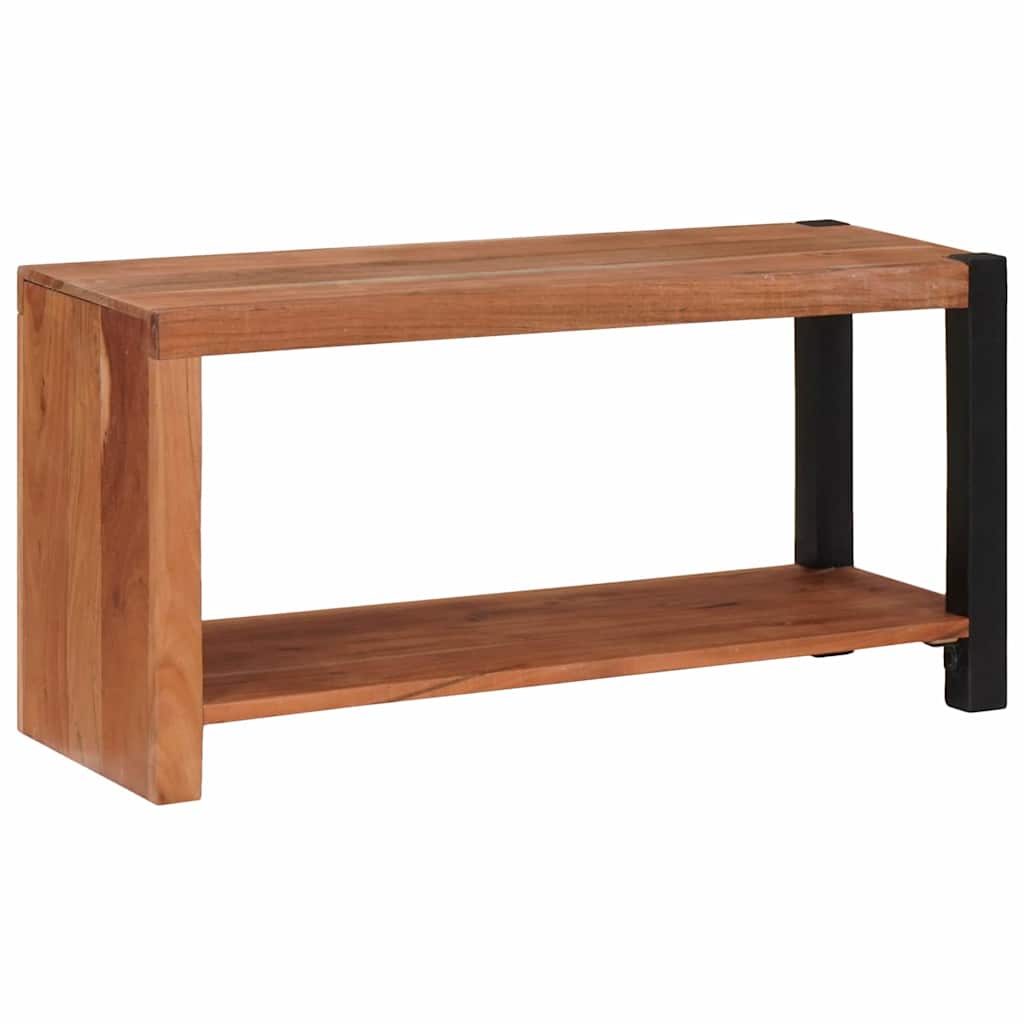 vidaXL Bookshelf Brown 80 x 30 x 40 cm Solid Acacia Wood 3