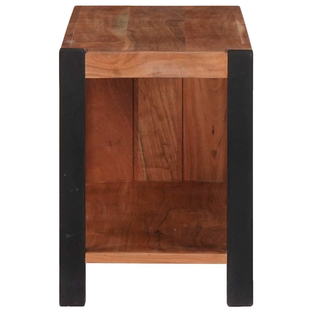 vidaXL Bookshelf Brown 80 x 30 x 40 cm Solid Acacia Wood 5