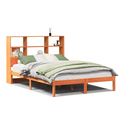Bookcase Bed without Mattress Wax brown 150 cm 200 cm