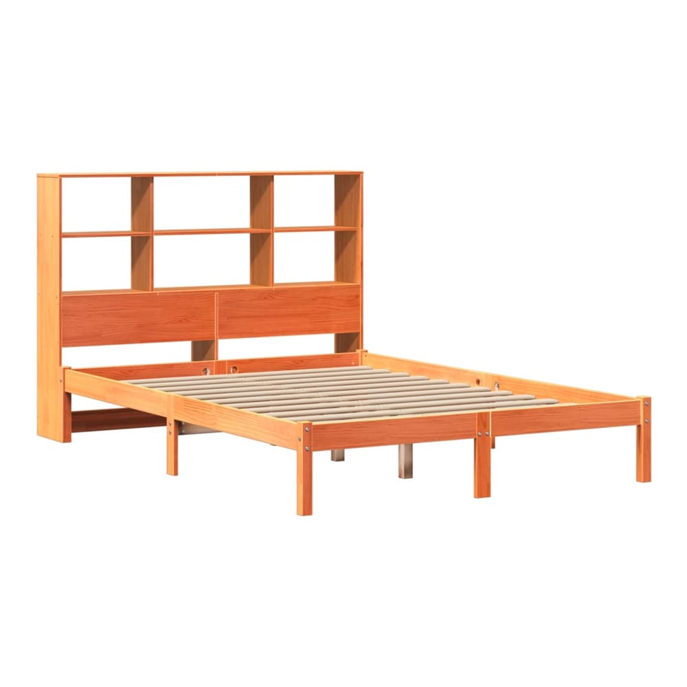 Bookcase Bed without Mattress Wax brown 150 cm 200 cm
