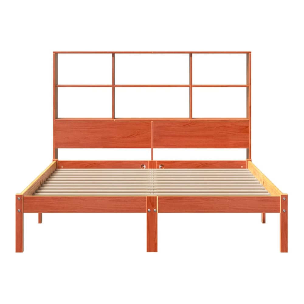 Bookcase Bed without Mattress Wax brown 150 cm 200 cm