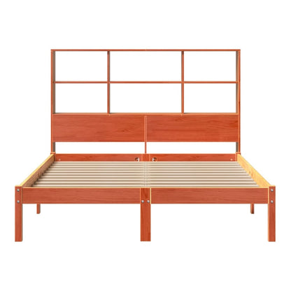 Bookcase Bed without Mattress Wax brown 150 cm 200 cm