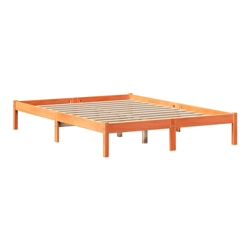 Bookcase Bed without Mattress Wax brown 150 cm 200 cm
