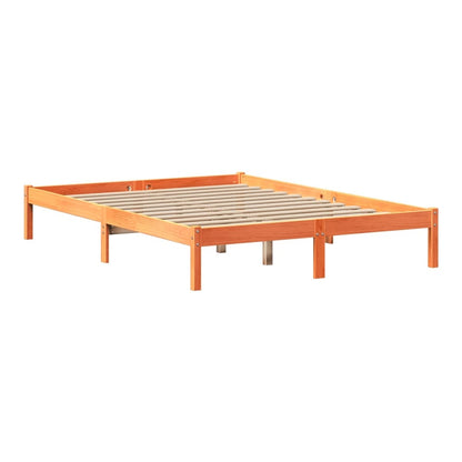 Bookcase Bed without Mattress Wax brown 150 cm 200 cm