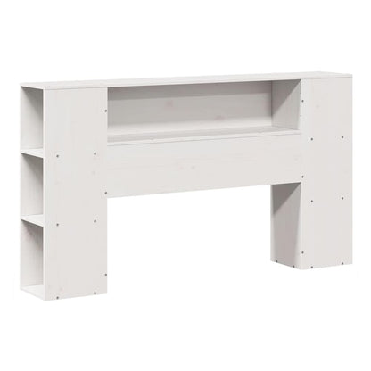 Bookcase Bed without Mattress Solid Wood White 150 cm 200 cm