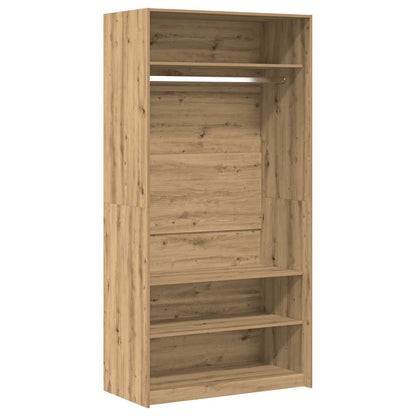 vidaXL Wardrobe Artisan Oak 100x50x200 cm Engineered Wood 2
