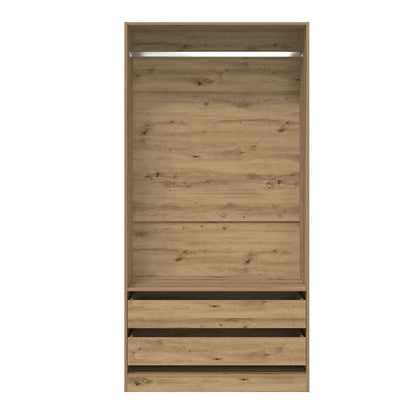 vidaXL Wardrobe Artisan Oak 100x50x200 cm Engineered Wood 4