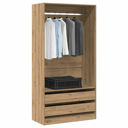 vidaXL Wardrobe Artisan Oak 100x50x200 cm Engineered Wood 1