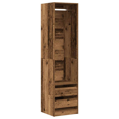 vidaXL Wardrobe Old Wood 50x50x200 cm Engineered Wood 2