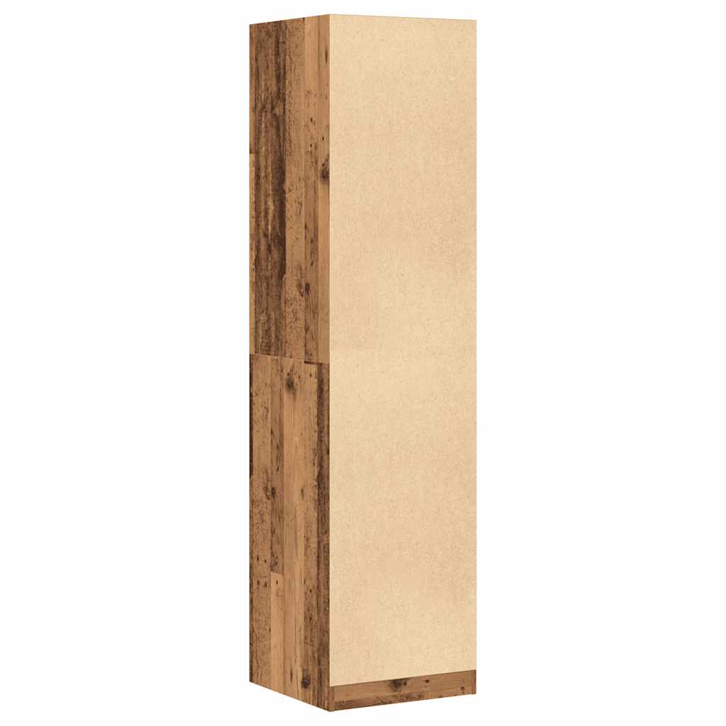 vidaXL Wardrobe Old Wood 50x50x200 cm Engineered Wood 6