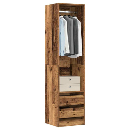 vidaXL Wardrobe Old Wood 50x50x200 cm Engineered Wood 1