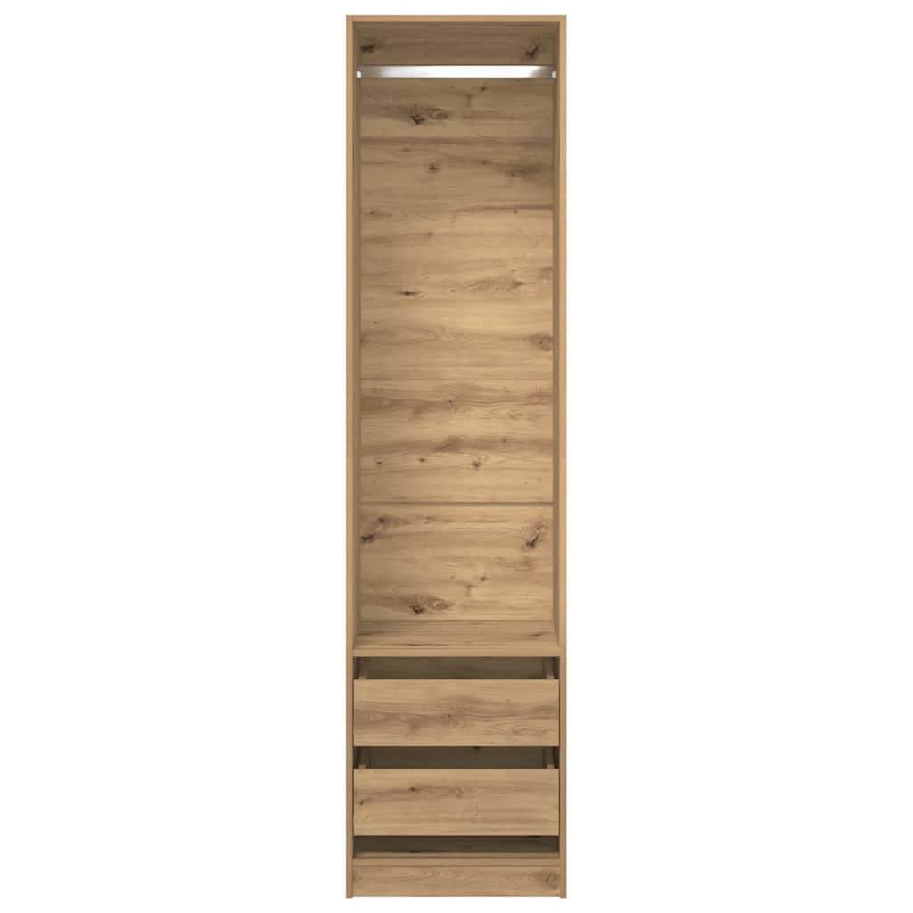 vidaXL Wardrobe Artisan Oak 50x50x200 cm Engineered Wood 4