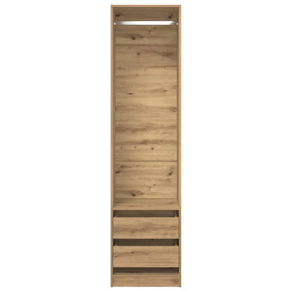 vidaXL Wardrobe Artisan Oak 50x50x200 cm Engineered Wood 4