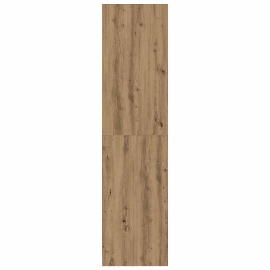 vidaXL Wardrobe Artisan Oak 50x50x200 cm Engineered Wood 5