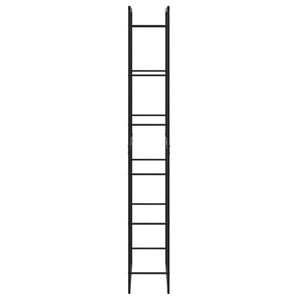 vidaXL Firewood Rack Black 50x30x209 cm Steel 6