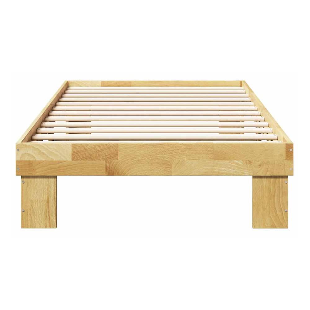 Bed Frame without Mattress Solid Wood Oak 75 cm