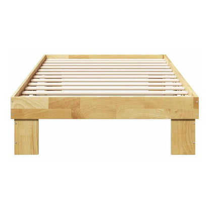 Bed Frame without Mattress Solid Wood Oak 75 cm