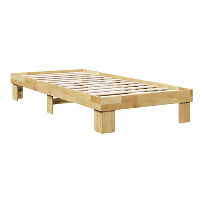 Bed Frame without Mattress Solid Wood Oak 75 cm