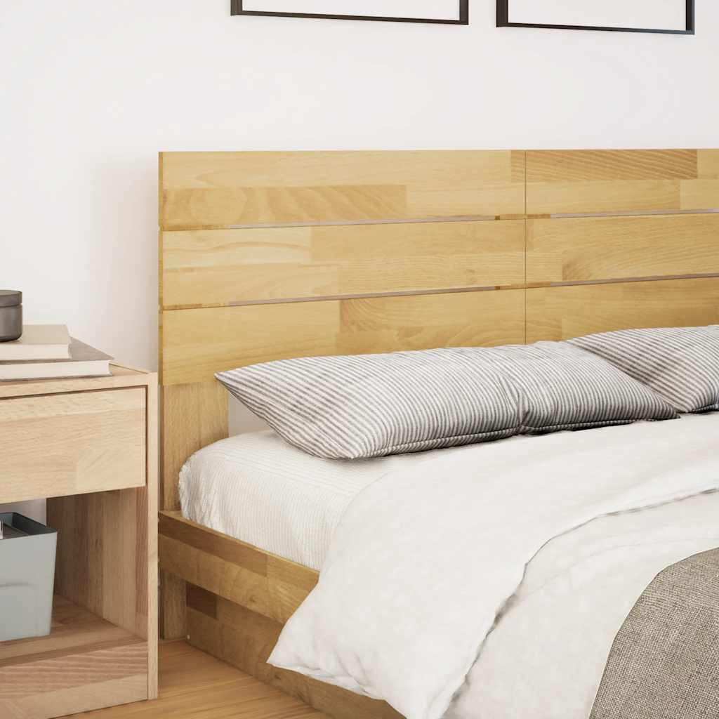 vidaXL Headboard 135 cm Solid Wood Oak 2