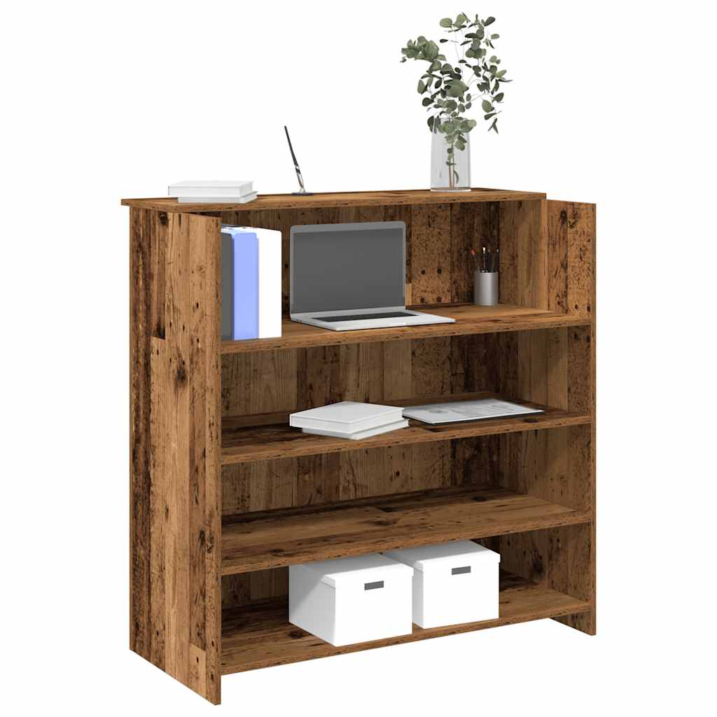 Reception Desk 55x50x103,5 cm Engineered Wood Old wood 100 x 50 x 103.5 cm