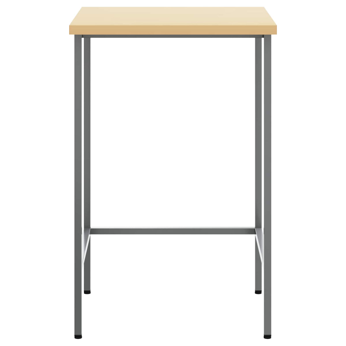 vidaXL Corner Table Grey 55 x 55 x 85 cm Steel and Engineered Wood 3
