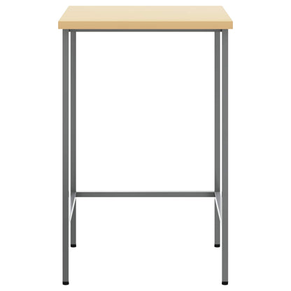 vidaXL Corner Table Grey 55 x 55 x 85 cm Steel and Engineered Wood 3