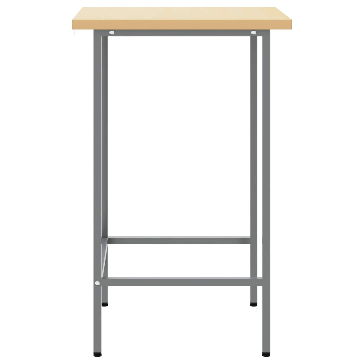 vidaXL Corner Table Grey 55 x 55 x 85 cm Steel and Engineered Wood 4