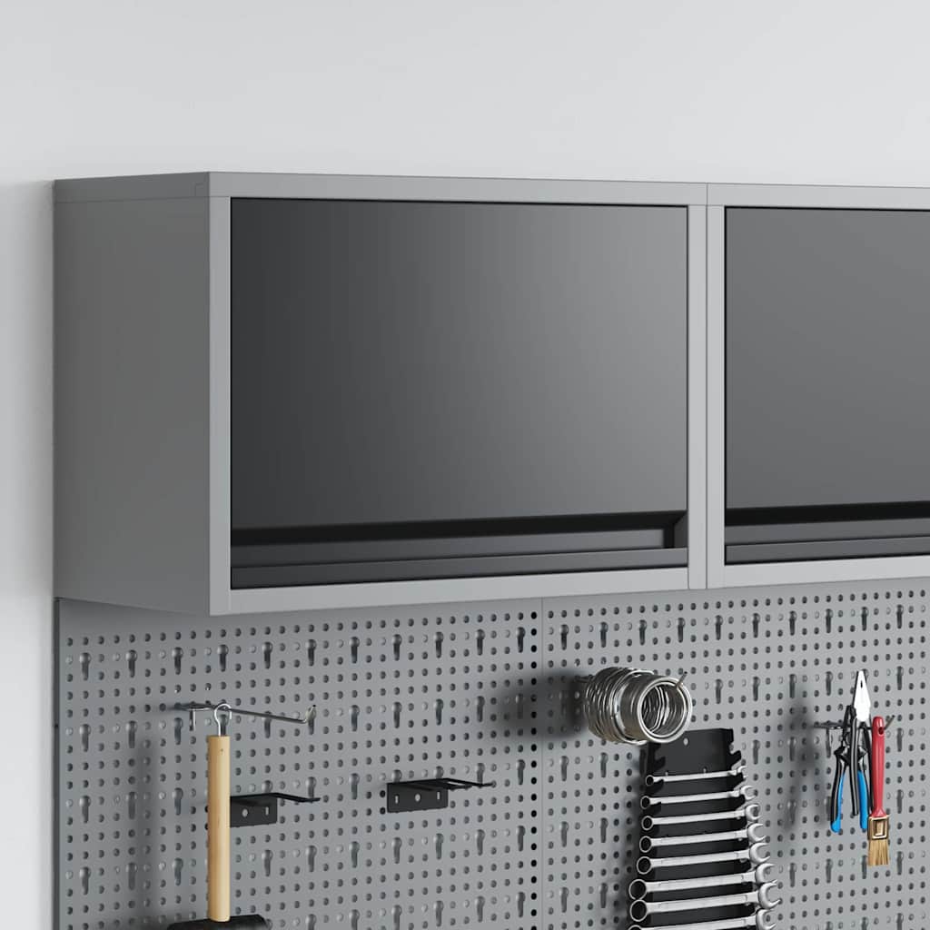 vidaXL Tool Cabinet with Storage Black and Grey 50 x 25 x 35 cm 1