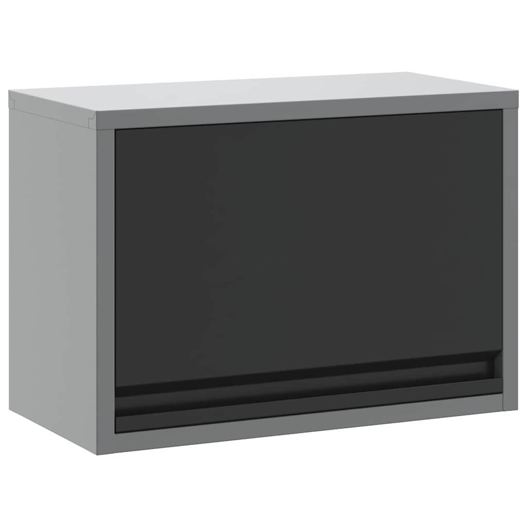 vidaXL Tool Cabinet with Storage Black and Grey 50 x 25 x 35 cm 2