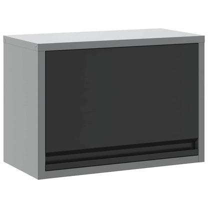 vidaXL Tool Cabinet with Storage Black and Grey 50 x 25 x 35 cm 2