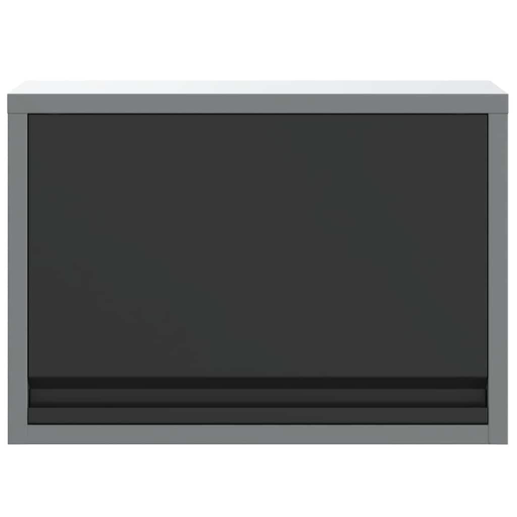 vidaXL Tool Cabinet with Storage Black and Grey 50 x 25 x 35 cm 6