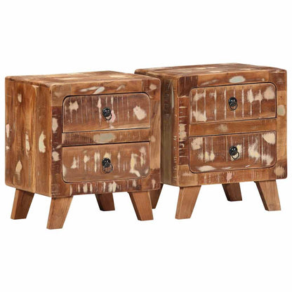 Bedside Cabinet 40x32x46 cm Solid Wood Reclaimed Solid reclaimed wood 2