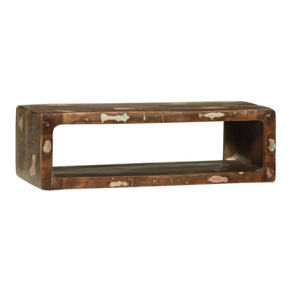 TV Cabinet Multicolour Solid Reclaim wood 80 x 30 x 25 cm