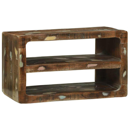 vidaXL TV Cabinet Multicolour 60 x 32 x 36 cm Solid Reclaim wood 2