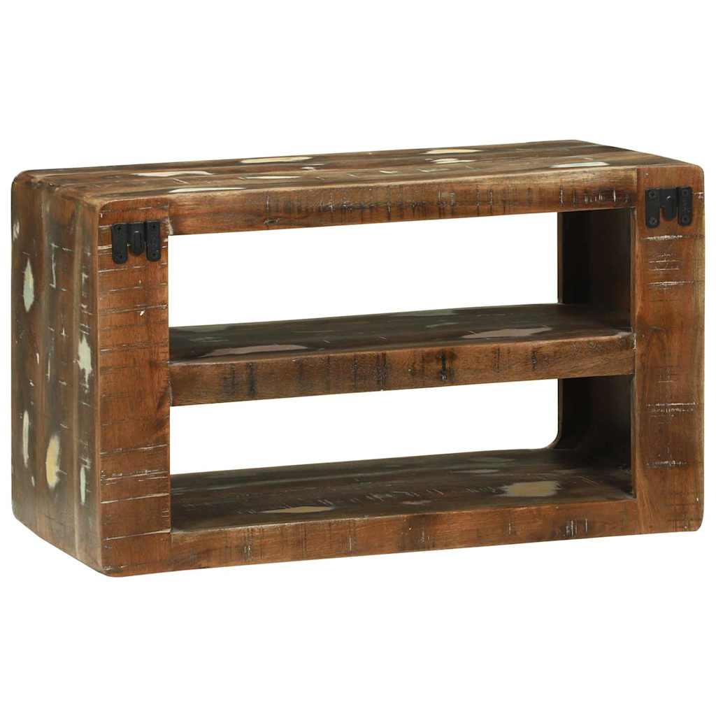 vidaXL TV Cabinet Multicolour 60 x 32 x 36 cm Solid Reclaim wood 5