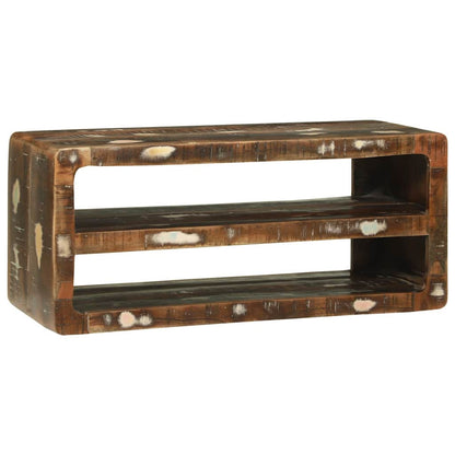 vidaXL TV Cabinet Multicolour 80 x 32 x 36 cm Solid Reclaim wood 2
