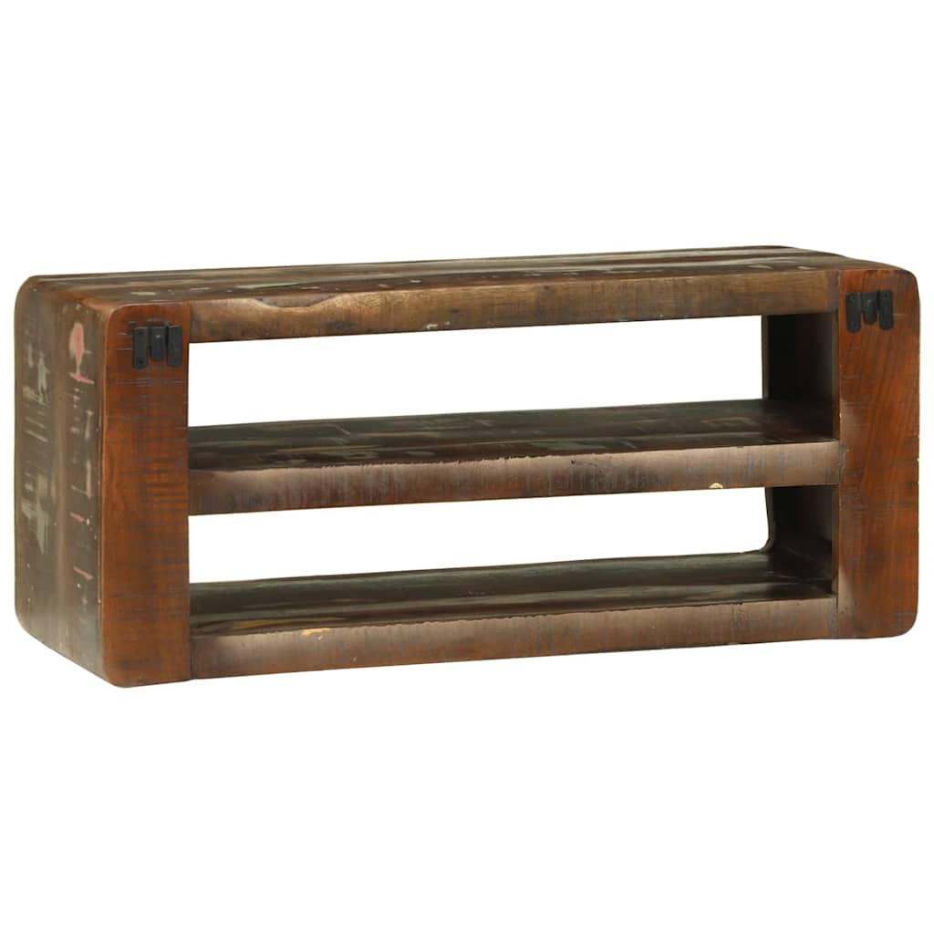 vidaXL TV Cabinet Multicolour 80 x 32 x 36 cm Solid Reclaim wood 5