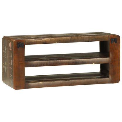 vidaXL TV Cabinet Multicolour 80 x 32 x 36 cm Solid Reclaim wood 5