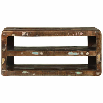 vidaXL TV Cabinet Multicolour 80 x 32 x 36 cm Solid Reclaim wood 3